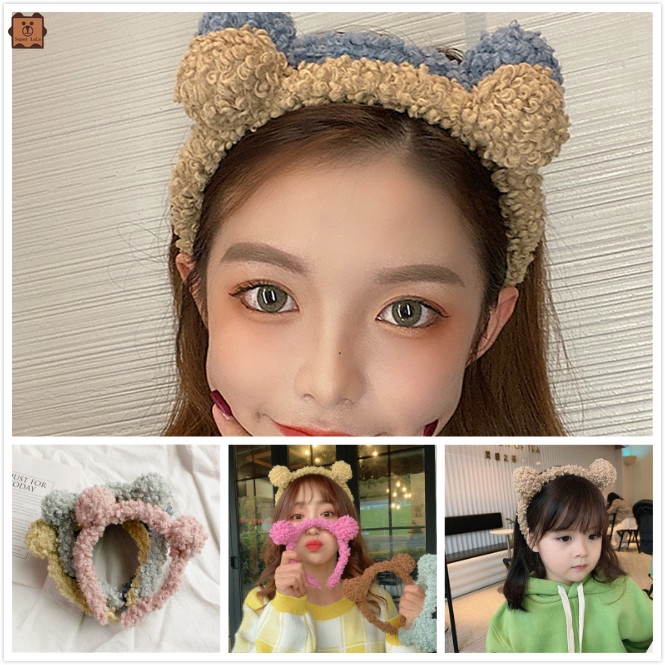 Băng đô trang trí hình tai gấu xinh xắn dành cho nữ