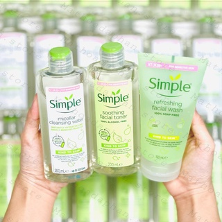 [Mẫu Mới] Nước hoa hồng Simple, Toner Simple Kind To Skin Soothing Facial 200ml