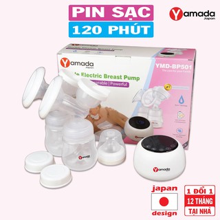 Máy hút sữa điện đôi Yamada - Pin sạc 120 phút, Công nghệ Bionic+, tần số kép