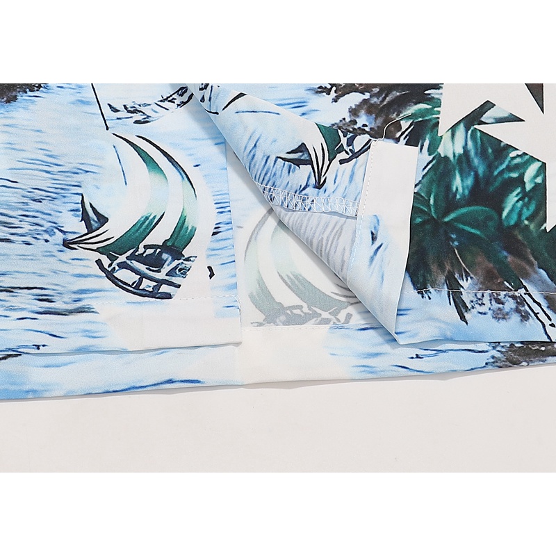 Áo Thun Tay Ngắn In Hình Phong Cảnh Đường Phố Sh78RFIED