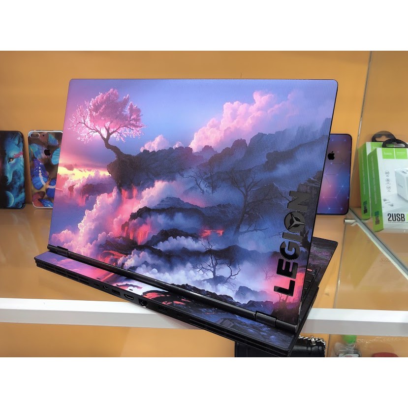 Skin dán Laptop Lenovo in hình Bông Sen Trong Giếng Ngọc - lsm008 (inbox mã máy cho Shop)