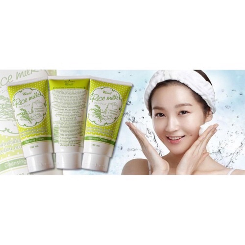 Sữa rửa mặt gạo RICE MILK trắng da thái lan 180ml