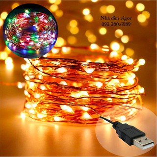 Đèn Đom Đóm 10m (Cổng USB) - Dây đồng