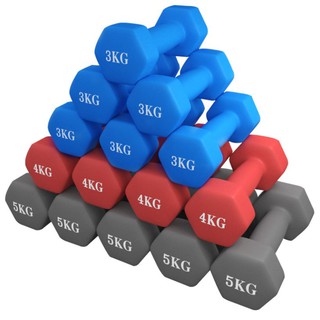 Bộ cặp tạ tay Vinsa 4kg bọc cao su (Tổng 8kg)