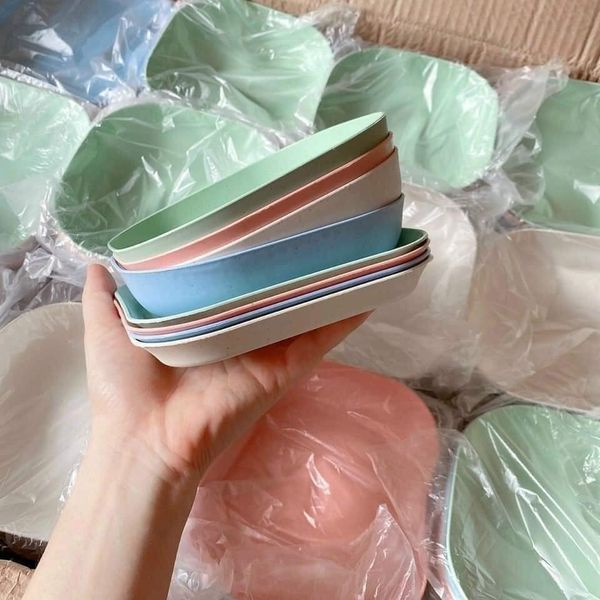 Set đĩa lúa mạch 8 cái