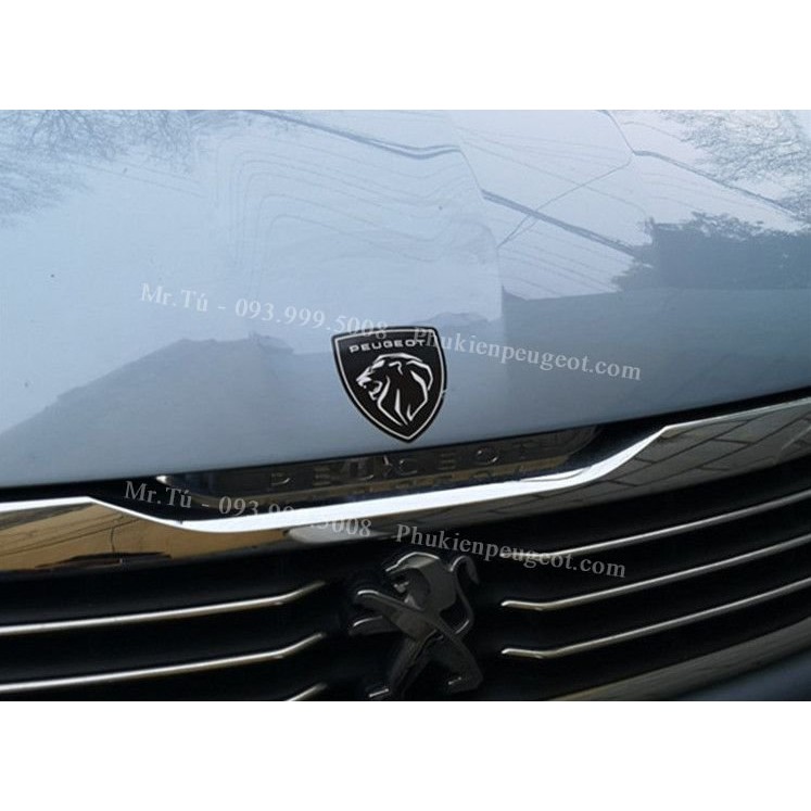Bộ 2 Logo Peugeot 2021 mẫu mới nhất - trang trí xe Peugeot
