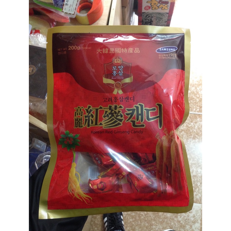 Kẹo Sâm cứng Hàn Quốc Chính Hãng
