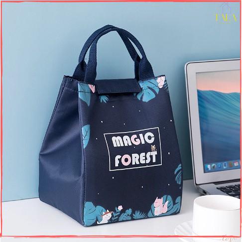 Túi giữ nhiệt đựng hộp cơm chống nước có quai xách tiện dụng (Giao màu ngẫu nhiên)