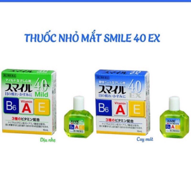 Nhỏ mắt SMILE 40ex 15ml