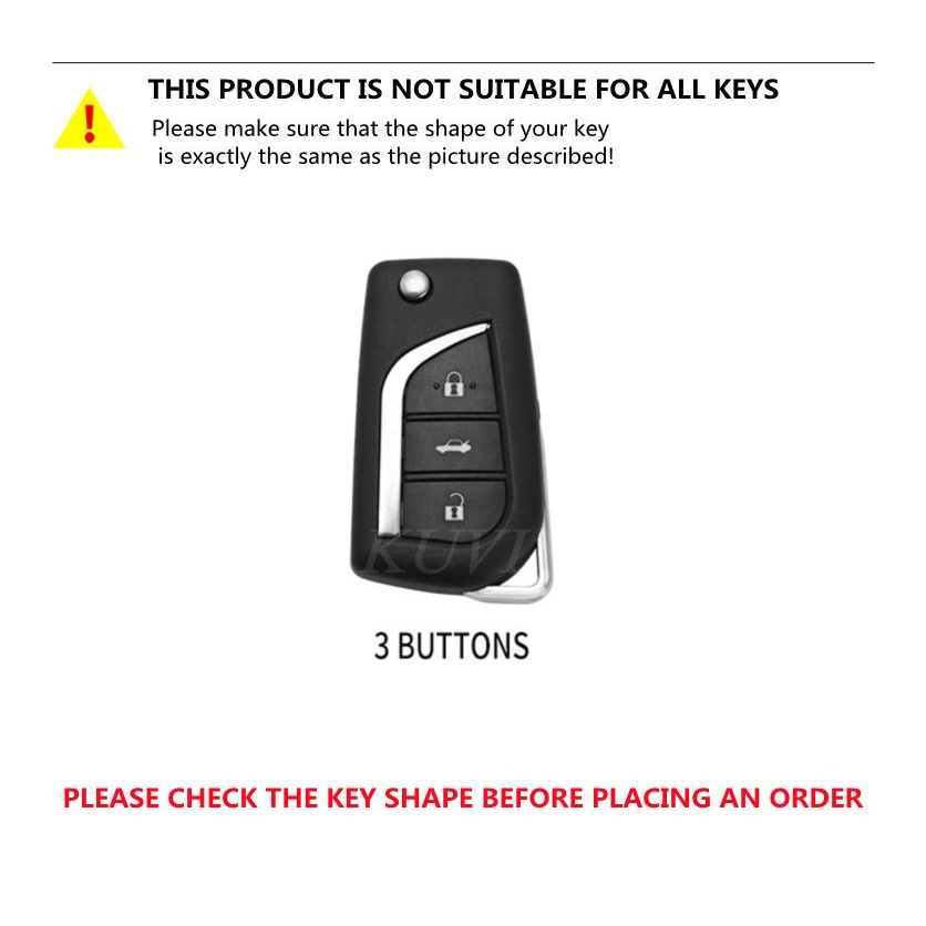 Mới Ốp Chìa Khóa Điều Khiển Từ Xa Cho Toyota Corolla Camry CHR C-HR RAV4 Prius Altis Land Cruiser Prado