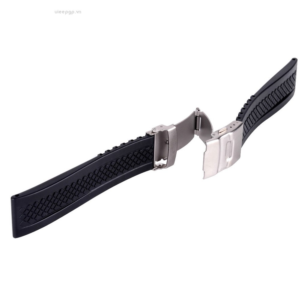 Dây Nhựa KhóA Kim LoạI Cho ĐồNg Hồ Uieepgp 3 20 / 22 / 24mm