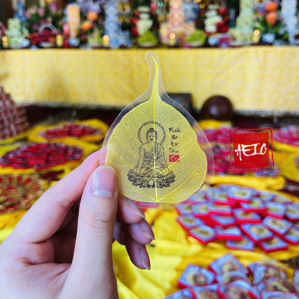 Lá Bồ Đề Hình Phật Ốp Điện Thoại, Máy Tính Bảng