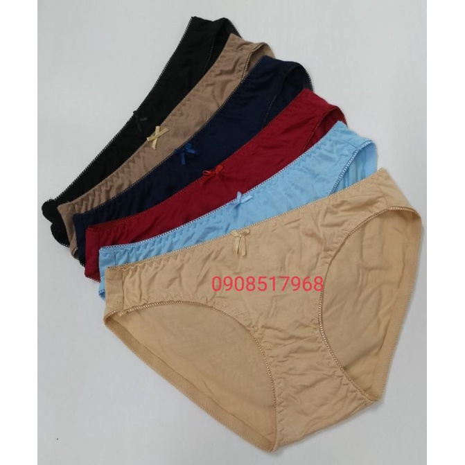 Combo 10 Quần lót nữ cotton trơn mềm mịn, co giãn tốt, quần lót học sinh, sinh viên