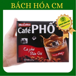 Cà phê sữa đá MacCoffee Café Phố 240g (10 gói x 24g)
