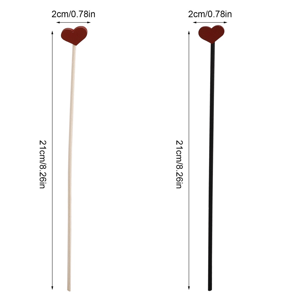 Set 10 Que Gỗ Khuếch Tán Tinh Dầu Thơm Màu Trắng / Đen Tiện Dụng DIY