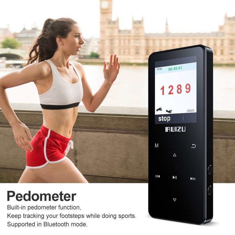 Máy Nghe Nhạc Ruizu D51: MP3 Lossless Bluetooth 4.1 Bộ Nhớ Trong 8GB (Có Loa Ngoài)