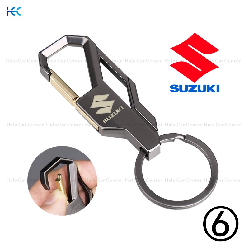 Móc khóa từ hợp kim kim loại có logo dành cho xe Suzuki