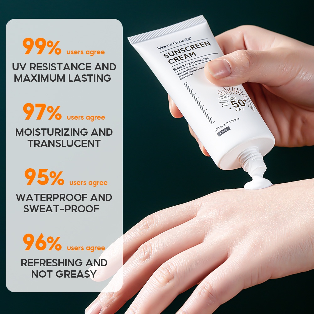 Kem chống nắng body Làm Trắng Da Chống Lão Hóa SPF50+ UVA/UVB 50g