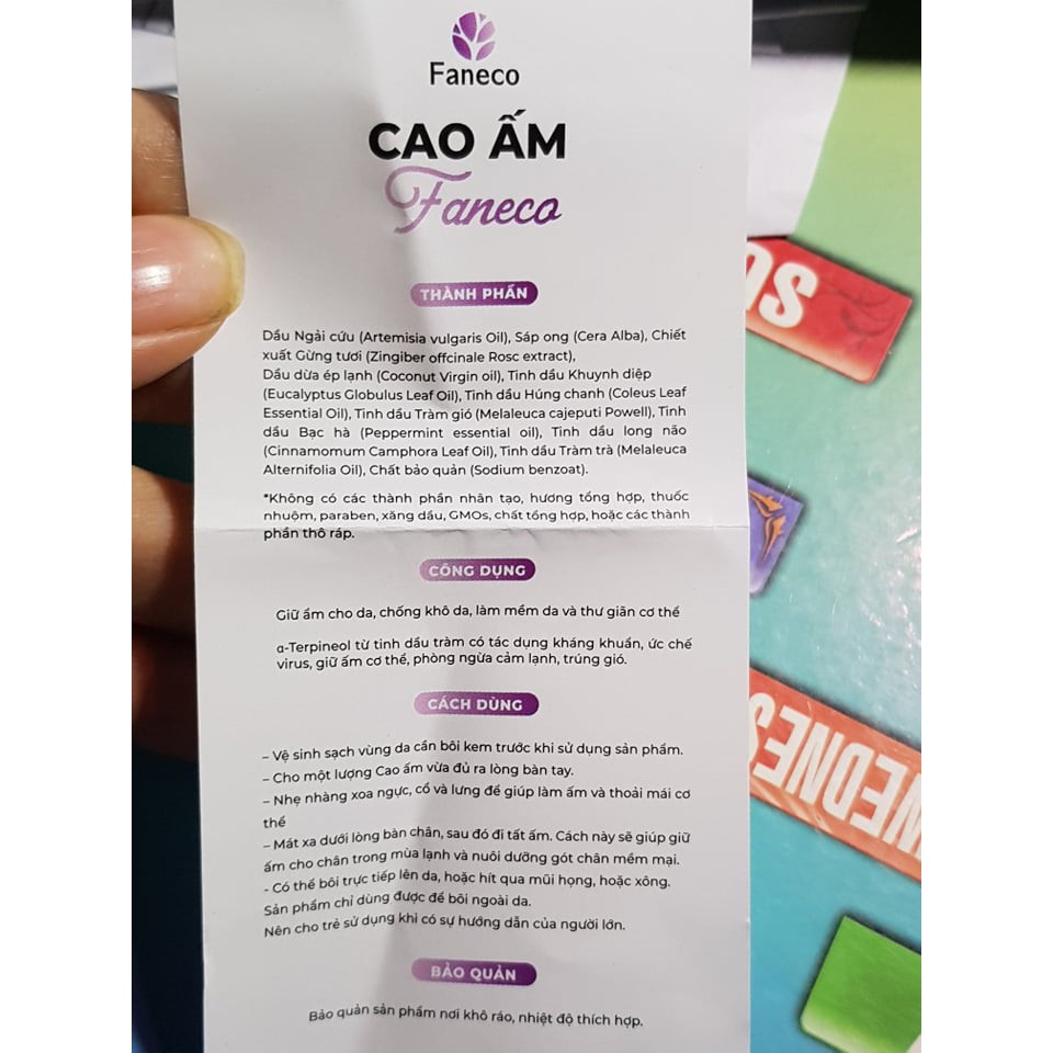 Cao  Ấm faneco 20gram