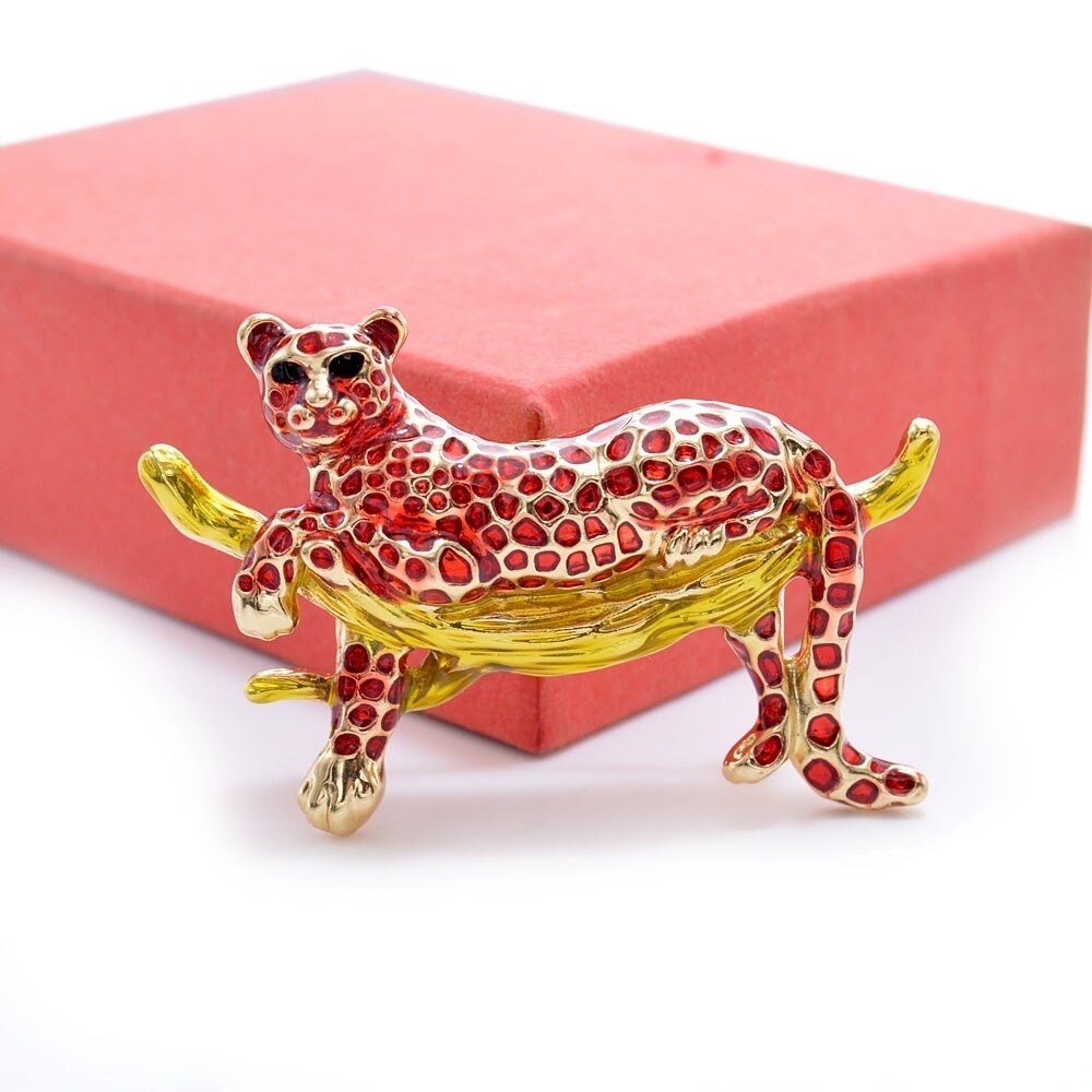 Ghim cài áo hình con báo thời trang cho nữ