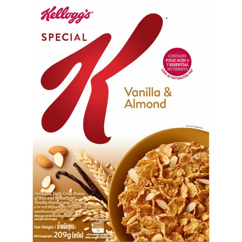 Ngũ Cốc Kellogg's SPECIAL K VANILLA &amp; ALMOND 209gram