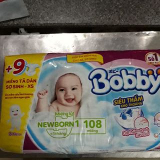 Miếng lót sơ sinh Bobby Newborn 1 (108 miếng)