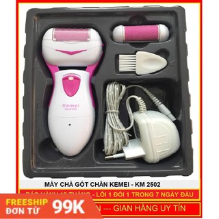 Máy Chà Chai Gót Chân Cao Cấp Kemei 2502 - Bí Quyết Cho Da Chân Mịn Màng - Bảo Hành 3 Tháng