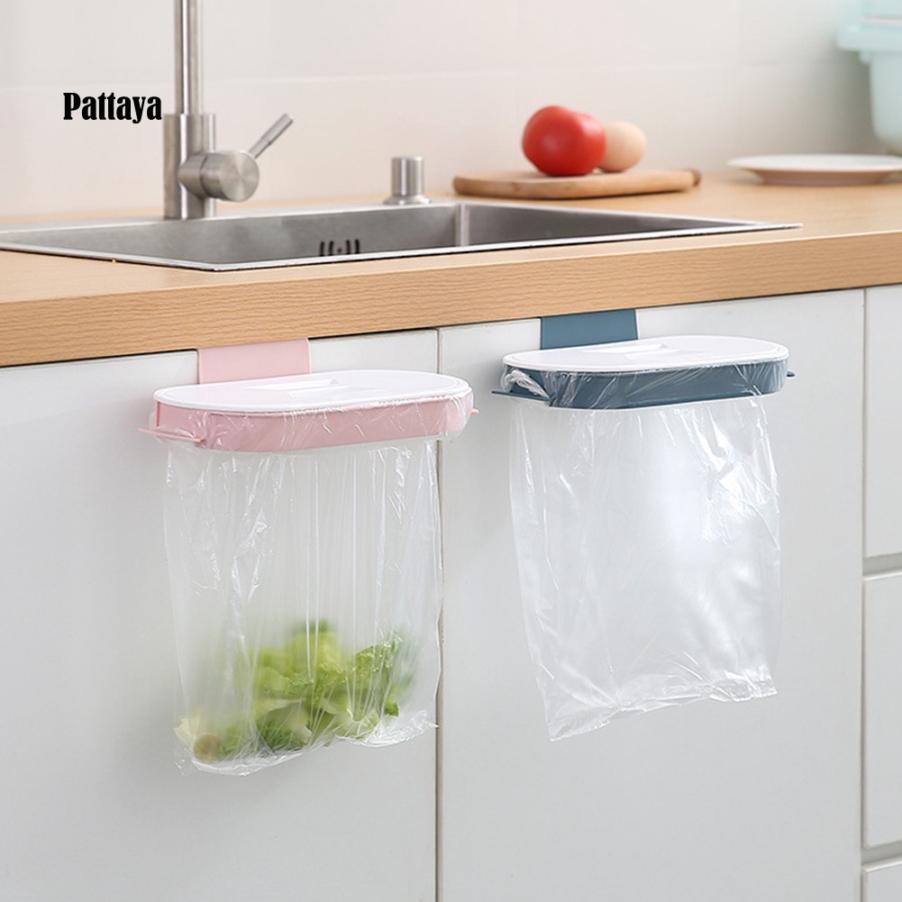 Khung treo túi đựng rác gắn cạnh tủ kệ tiện lợi cho bếp