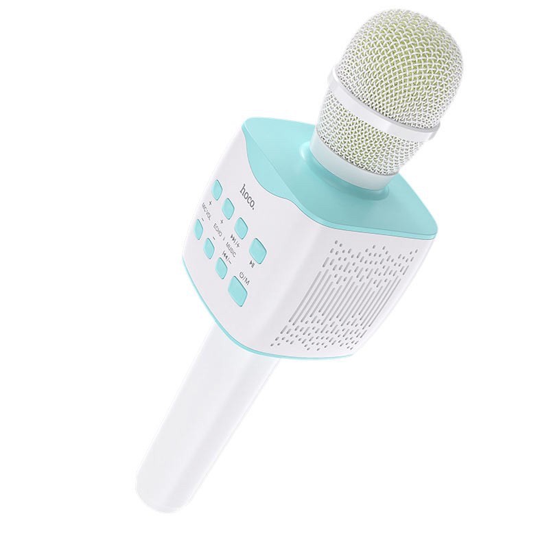 Mic hát karaoke bluetooth HOCO BK5 đa chức năng hỗ trợ thẻ nhớ USB giá rẻ bền đẹp hát hay không dây