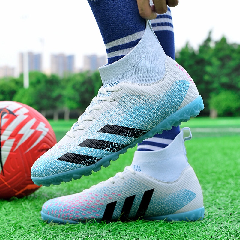 TF Giày bóng đá High Top Breaking Nails Các môn thể thao ngoài trời chuyên nghiệp Đào tạo thanh thiếu niên Kích thước người lớn: 35-45