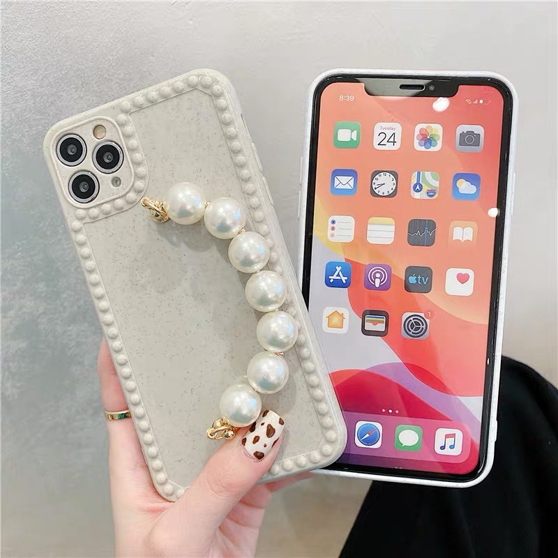 Ốp Điện Thoại Có Dây Đeo Ngọc Trai Cho Iphone 7 7plus 8 8plus X Xs Xs Xs Max 11 11 Pro 11 Pro Max 12 12 Pro 12 Pro Max