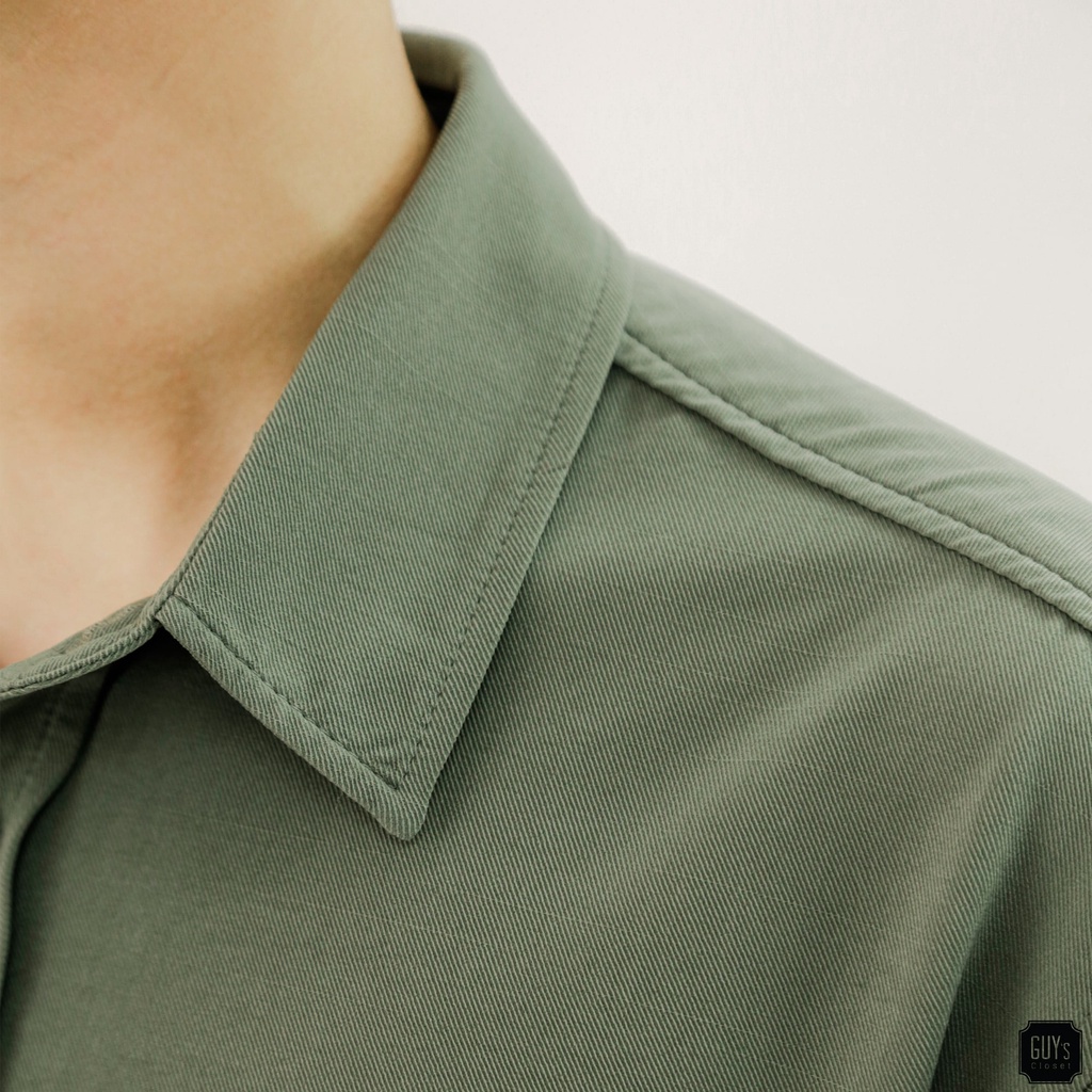 [HÀNG THIẾT KẾ] Áo sơ mi Button Shirt GUY's Closet, chất liệu kaki, thấm hút mồ hôi tốt | BigBuy360 - bigbuy360.vn