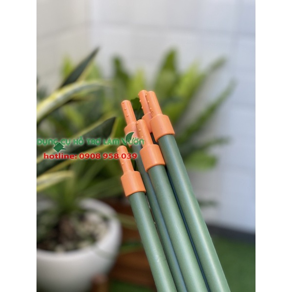 Ống lõi thép bọc nhựa phi 16 dài 180cm nối được với nhau set 5 ống của Nhật chuyên dùng làm giàn