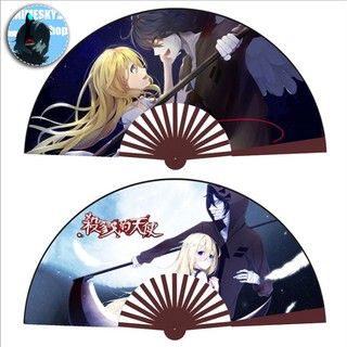Quạt vải Angel of Death (Satsuriku no Tenshi) - Quạt in hình Anime