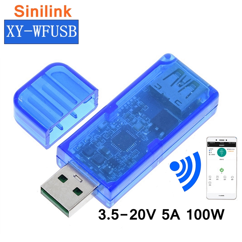 Mô Đun Điều Khiển WIFI USB 3.5-20V 5A 100W Cho Điện Thoại