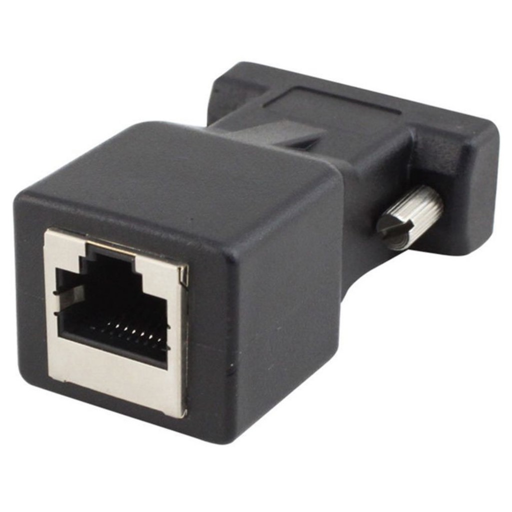 Đầu chuyển đổi VGA sang LAN CAT5 CAT6 RJ45