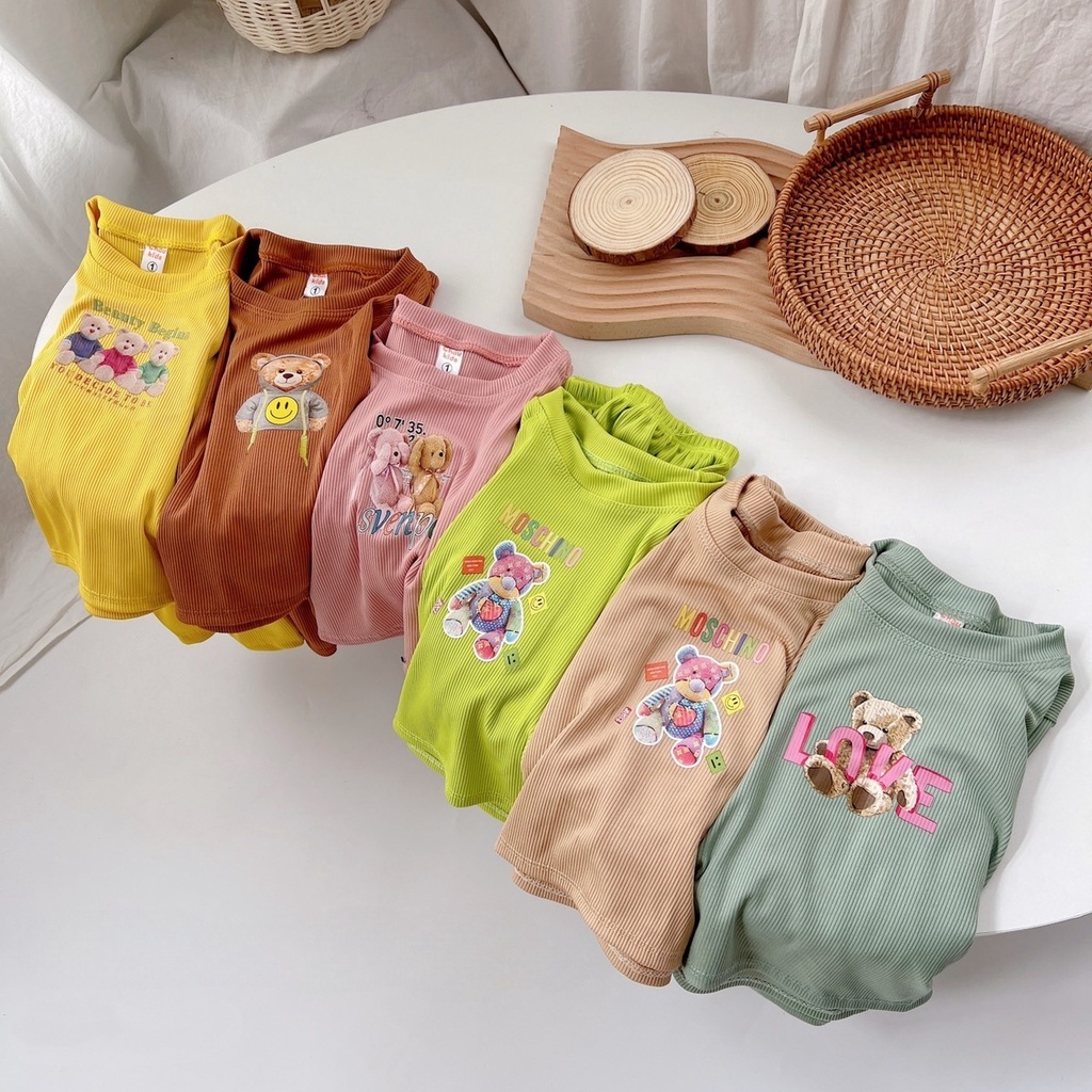 Bộ dài tay cho bé, bộ dài tay bé trai bé gái thun tăm DOBO047