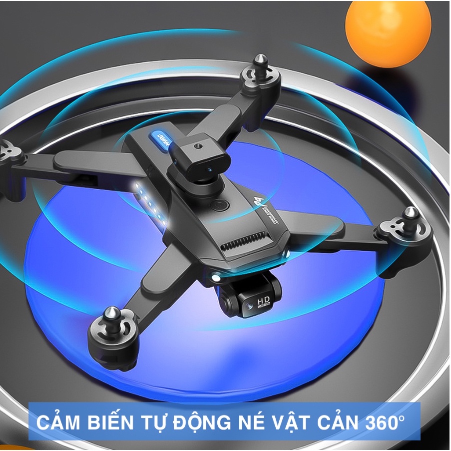 Flycam P9 Pro - Máy bay điều khiển từ xa P9 - Pro Camera HD Kết Nối Điện Thoại, Pin 30 Phút, Chống Va Chạm 4 Chiều