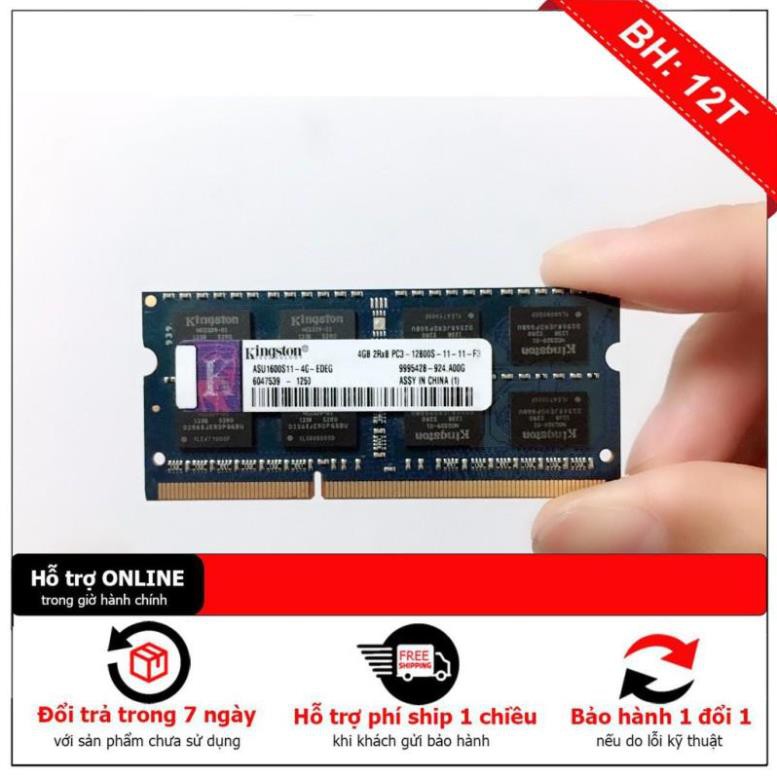 [BH12TH] Ram DDR3 DDR4 Laptop 8G/1600 4G/8G/2400 8G/2666 Kingston Chính hãng