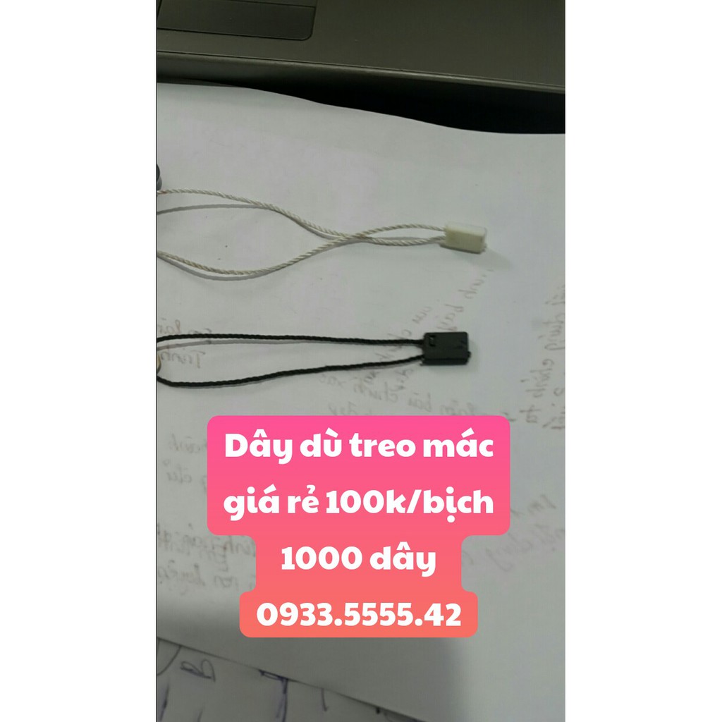 Một nghìn dây treo tag mác [ FREE SHIP- RẺ] _Dây dù loại một bền đẹp, dễ dàng gắn bằng tay