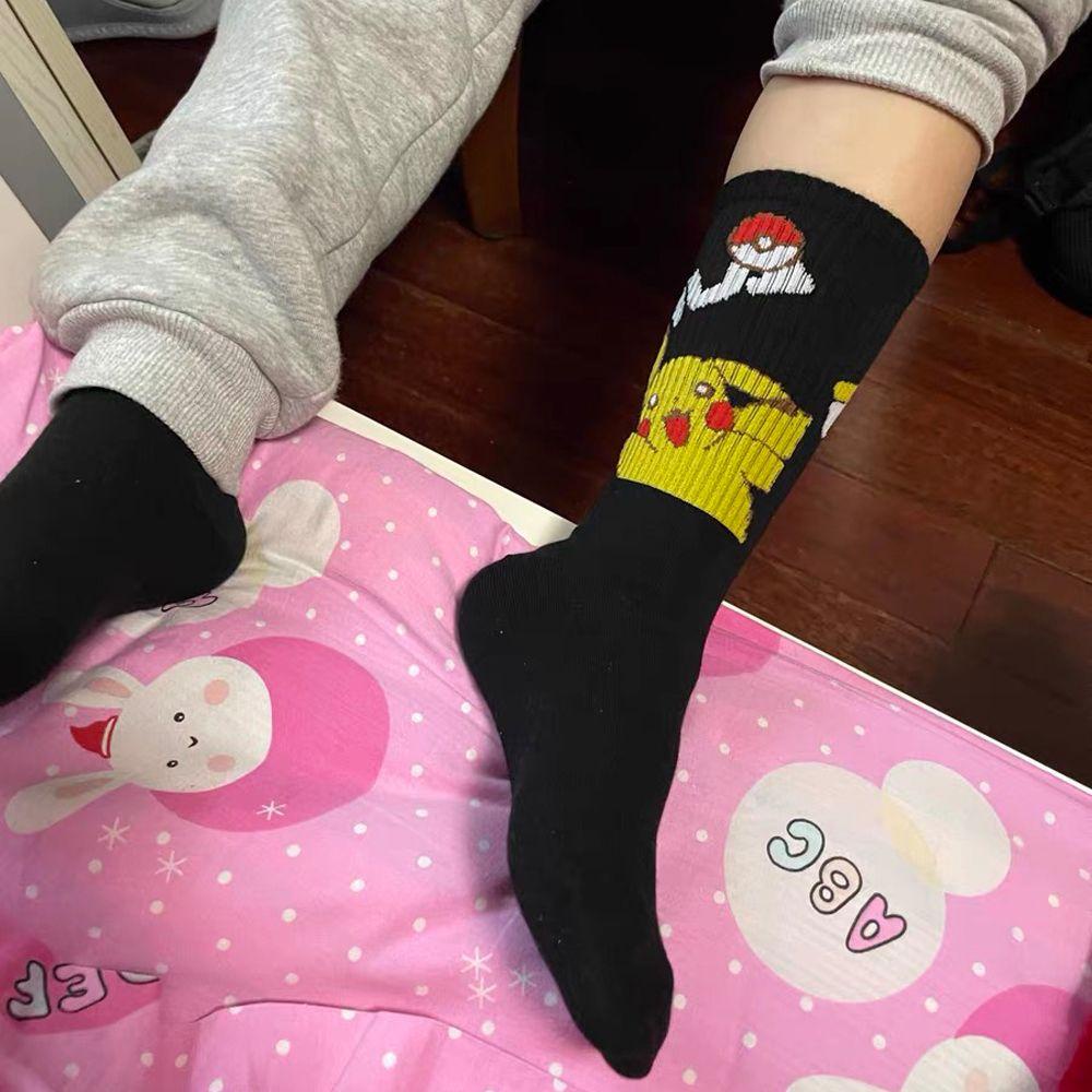 Vớ Cổ Vừa In Họa Tiết Hoạt Hình Pokemon Thời Trang Đường Phố Cho Nam Và Nữ