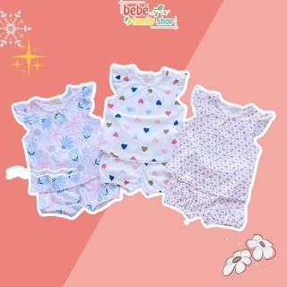 Set đồ bộ cánh tiên bé gái, quần đùi ống bí/ Set đồ bộ đùi mặc nhà bé gái, sát nách, tay cánh tiên - SGAD