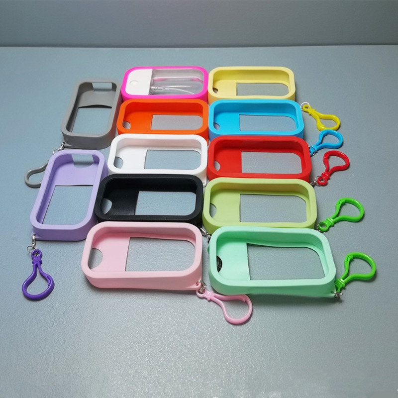 Bình Xịt Bằng silicone Màu Kẹo Kèm Móc Tiện Dụng