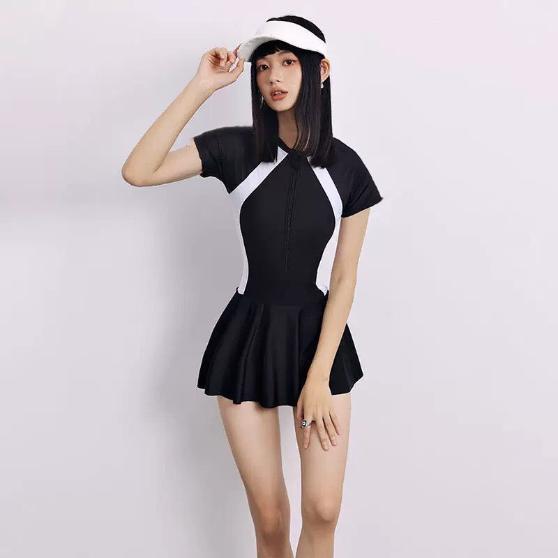 [BIKINI NỮ LIỀN MẢNH VÁY nhiều kiểu 2022] đồ bơi 1 mảnh váy form kín đáo cá tính (tay ngắn/tay dài)