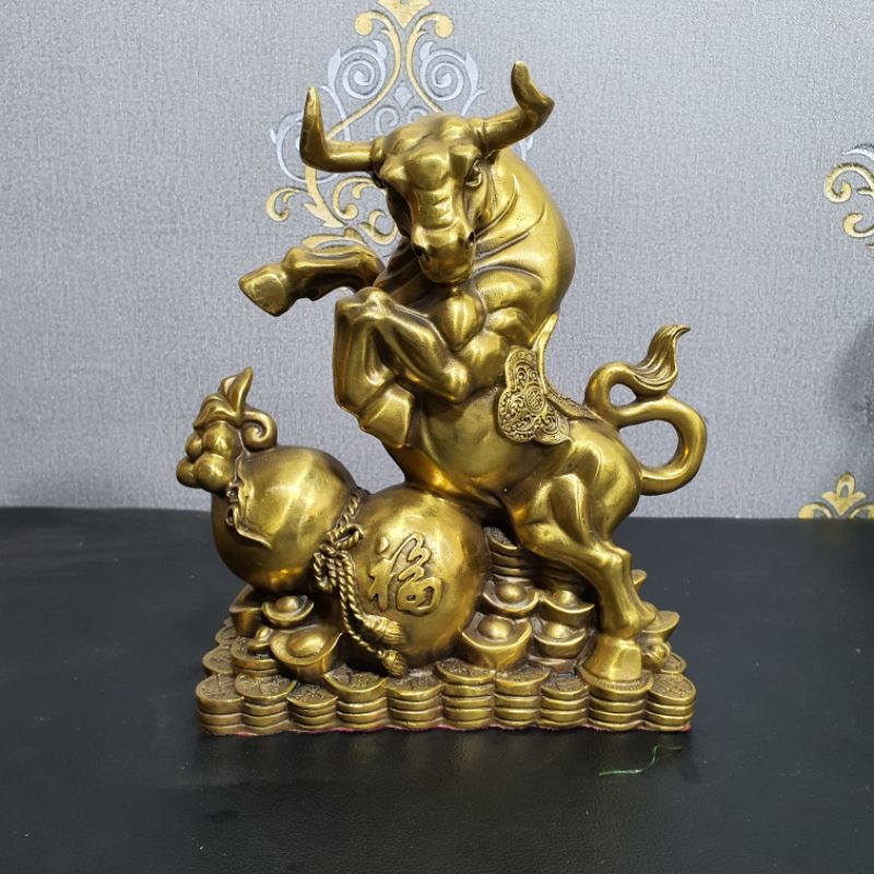 Trâu đồng kim tiền tài lộc bằng đồng dành cho ace nào sưu tầm trưng phong thủy năm TÂN SỬU