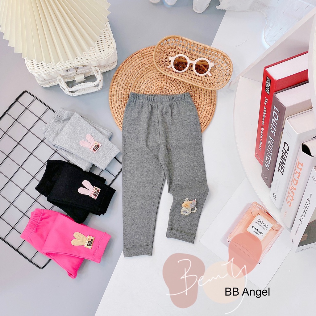 Quần Legging bé gái Size Nhí (11-23kg) Cotton cao cấp