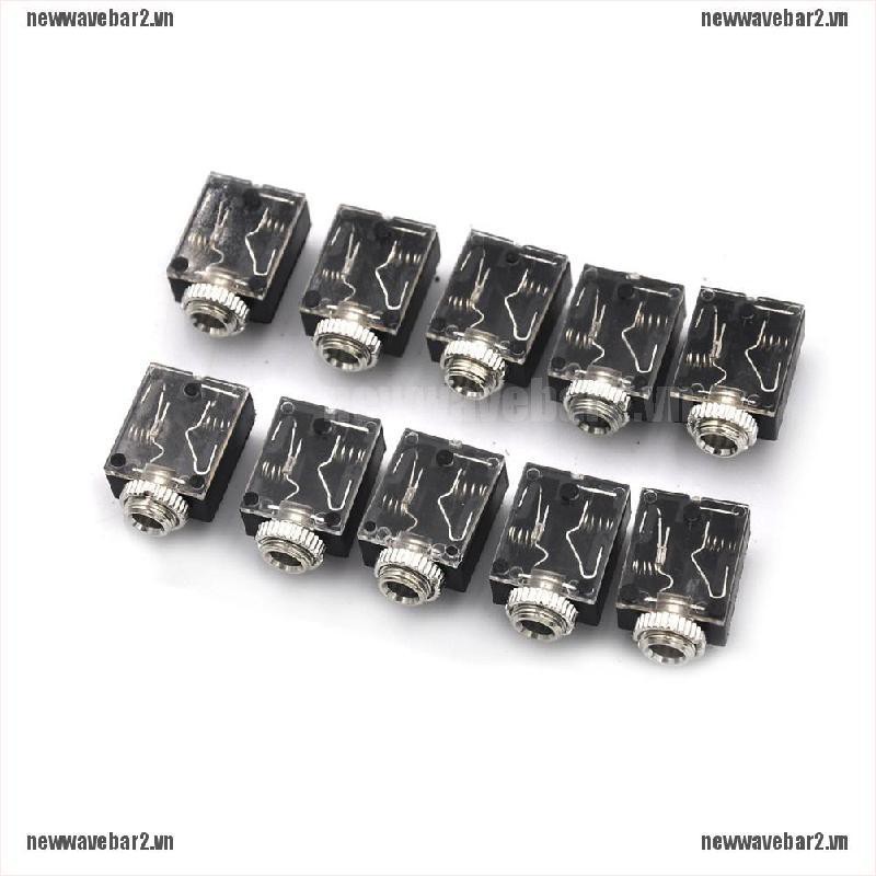 Bộ Ổ Cắm Tai Nghe 3.5mm 10 Cái Với 5 Pcb