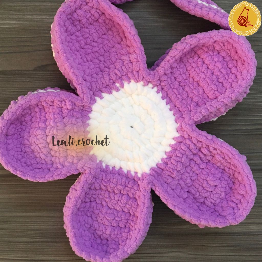 Túi len hoa Handmade, Bloom Flower Bag, Daisy len hình bông cúc - Nhận mix màu theo yêu cầu