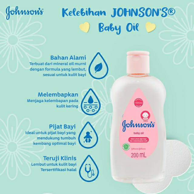 Johnson 's Baby Oil 200ml Johnsons