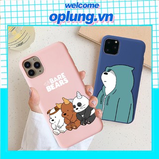 Ốp iphone - Ốp lưng Gấu đáng yêu trơn 5/5s/6/6s/6plus/6s plus/7/8/7plus/8plus/x/xs/xs max/11/11pro max - Awifi Case P4-4